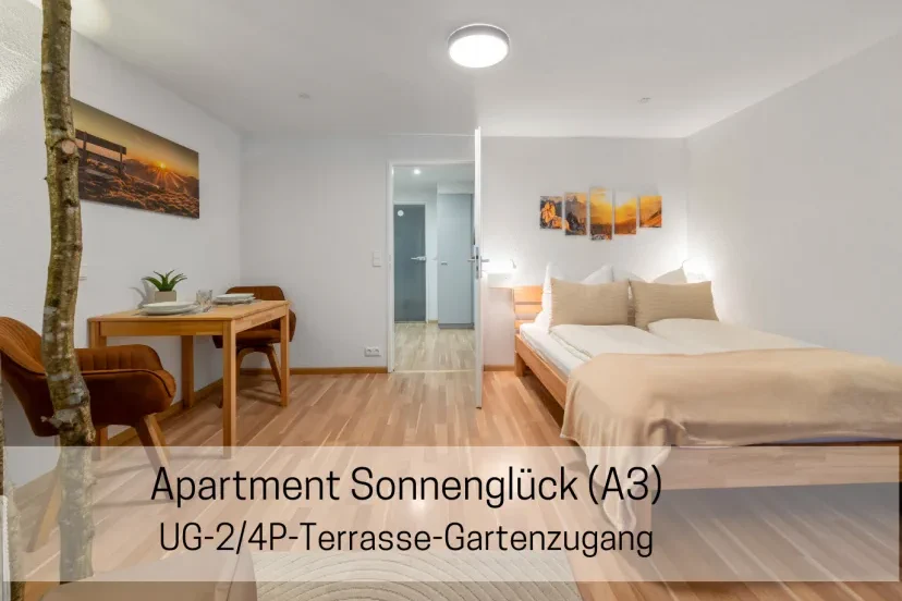 Apartment A3 mit Terasse und Gartenzugang
