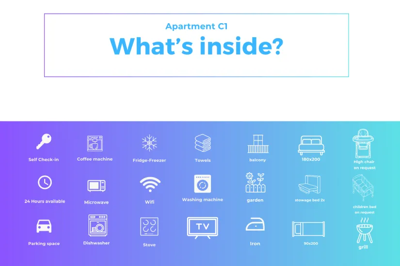 Apartment C1 Ausstattung