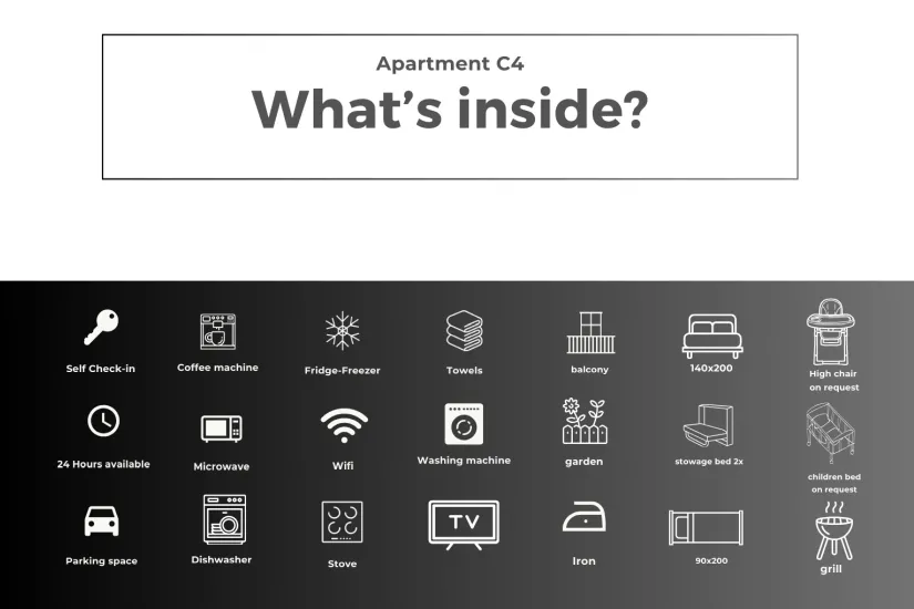 Apartment A6 Ausstattung