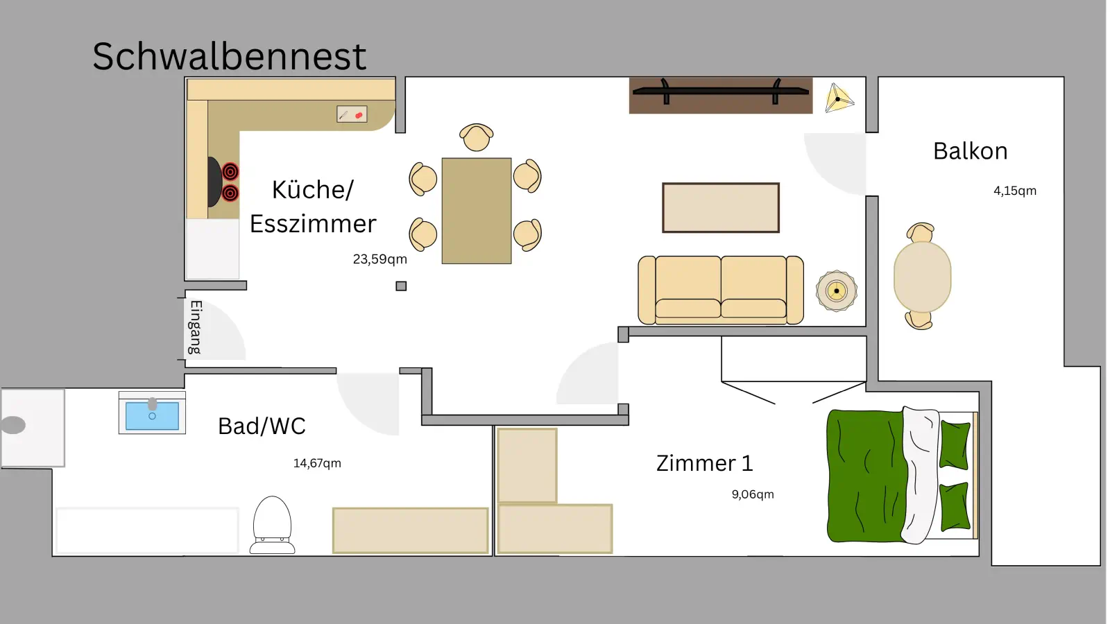 Grundriss Schwalbennest
